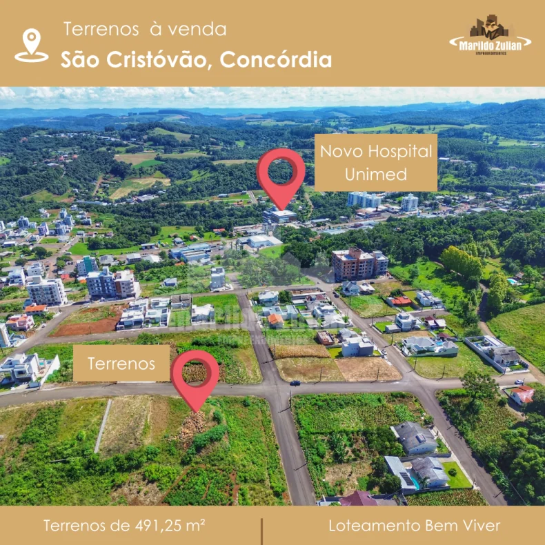 Terrenos de 491,25 m² no São Cristóvão!