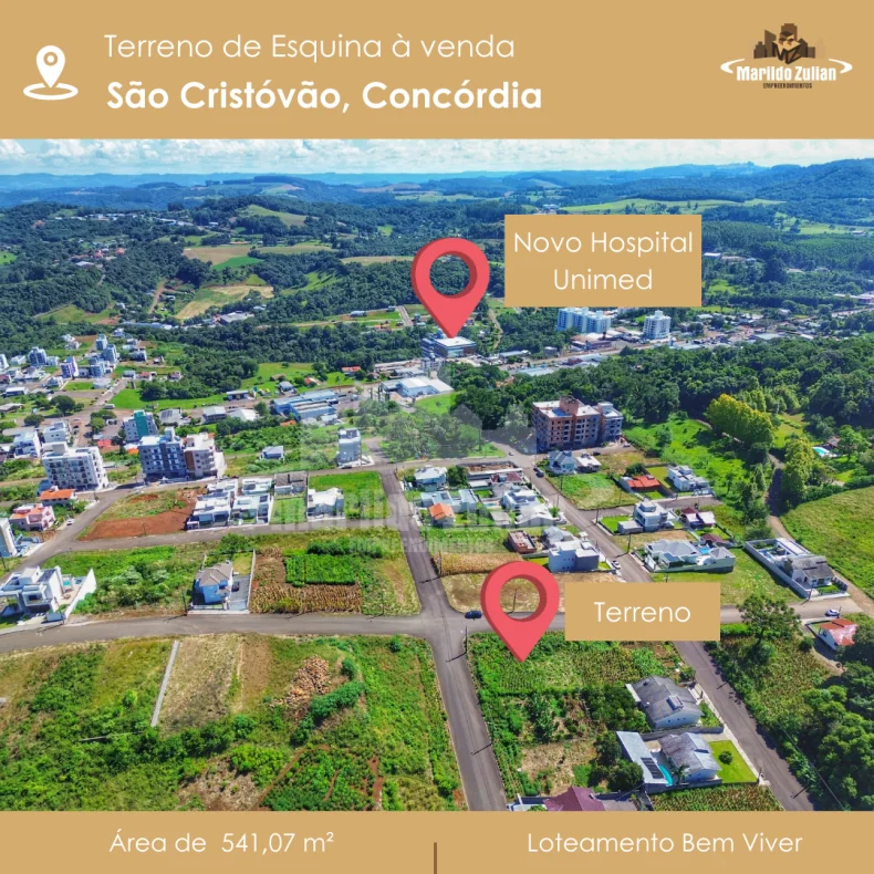 Terreno de Esquina com 541 m²