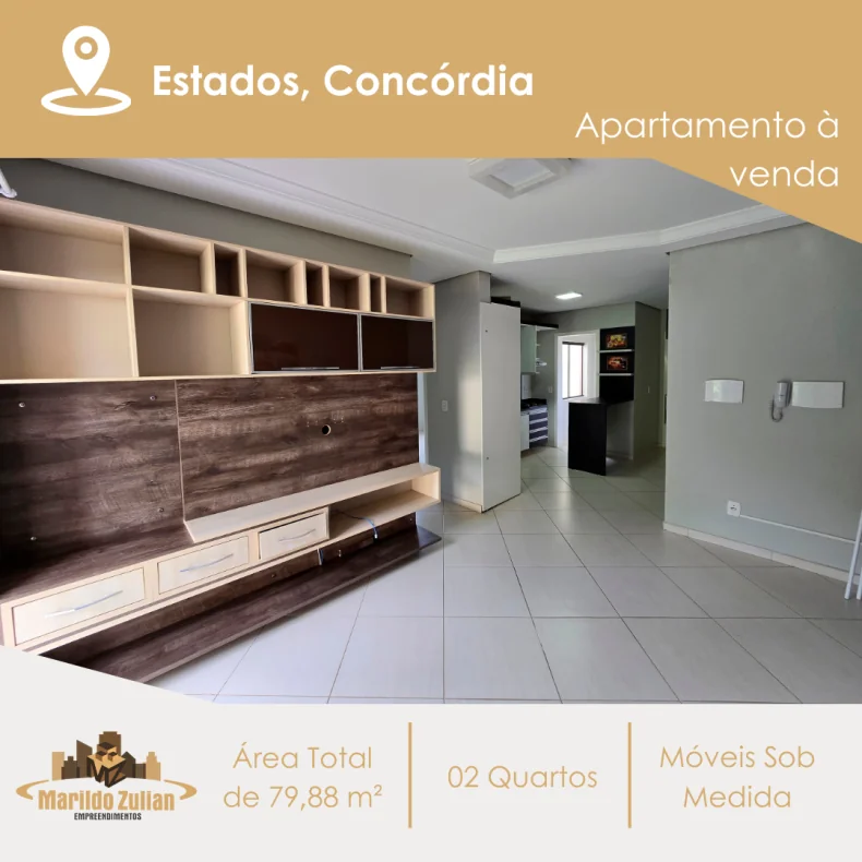 Apartamento Semi Mobiliado nos Estados