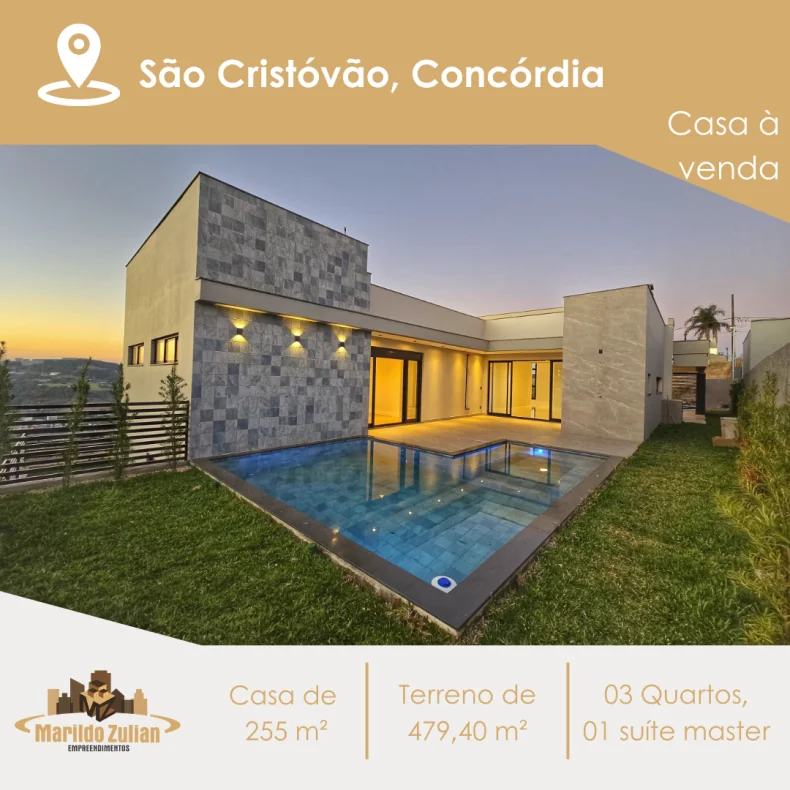 Casa Nova com Piscina no São Cristóvão