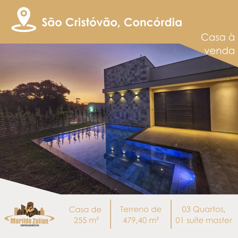 Casa Nova com Piscina no São Cristóvão