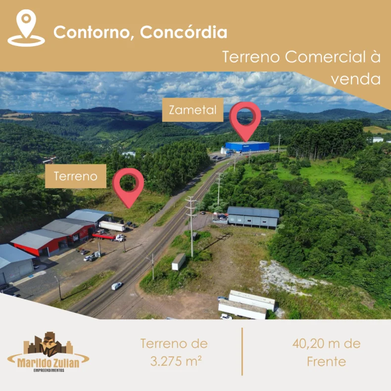  Terreno Comercial à Venda no Contorno! 