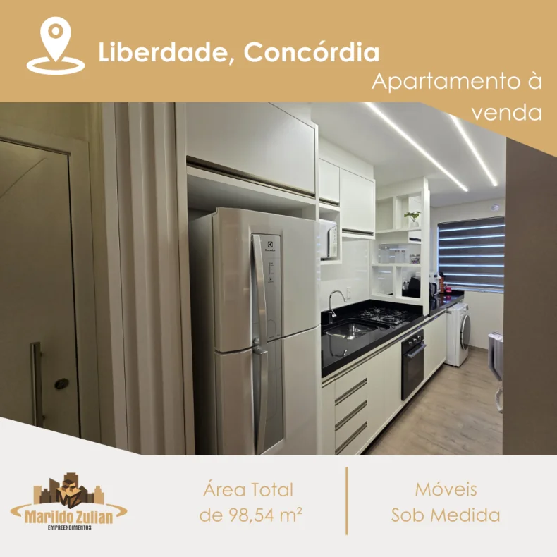 Apartamento Mobiliado à Venda no Bairro Liberdade!   