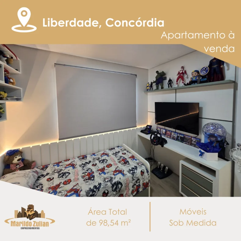  Apartamento Mobiliado à Venda no Bairro Liberdade!   