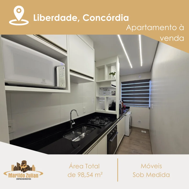  Apartamento Mobiliado à Venda no Bairro Liberdade!   