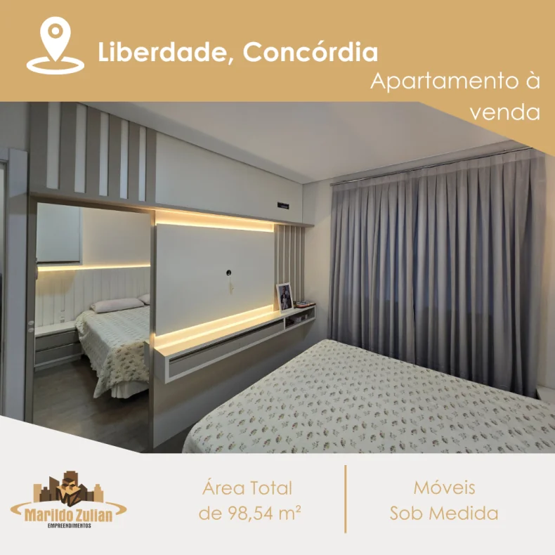  Apartamento Mobiliado à Venda no Bairro Liberdade!   