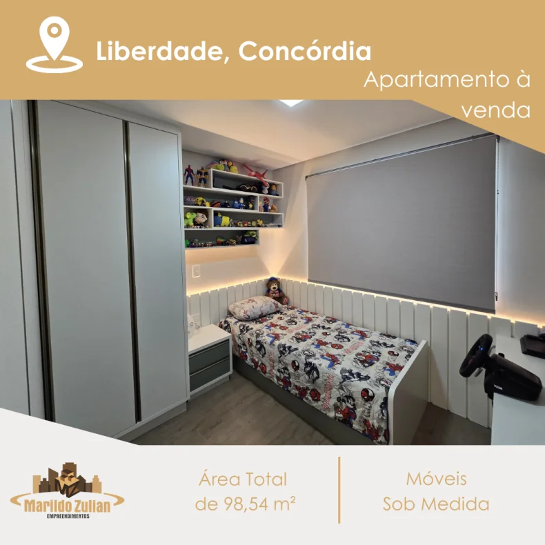  Apartamento Mobiliado à Venda no Bairro Liberdade!   