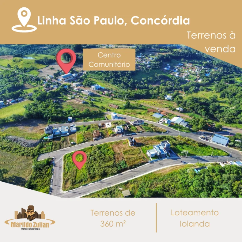  Terrenos no Loteamento Iolanda em Linha São Paulo