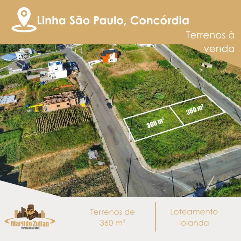  Terrenos no Loteamento Iolanda em Linha São Paulo
