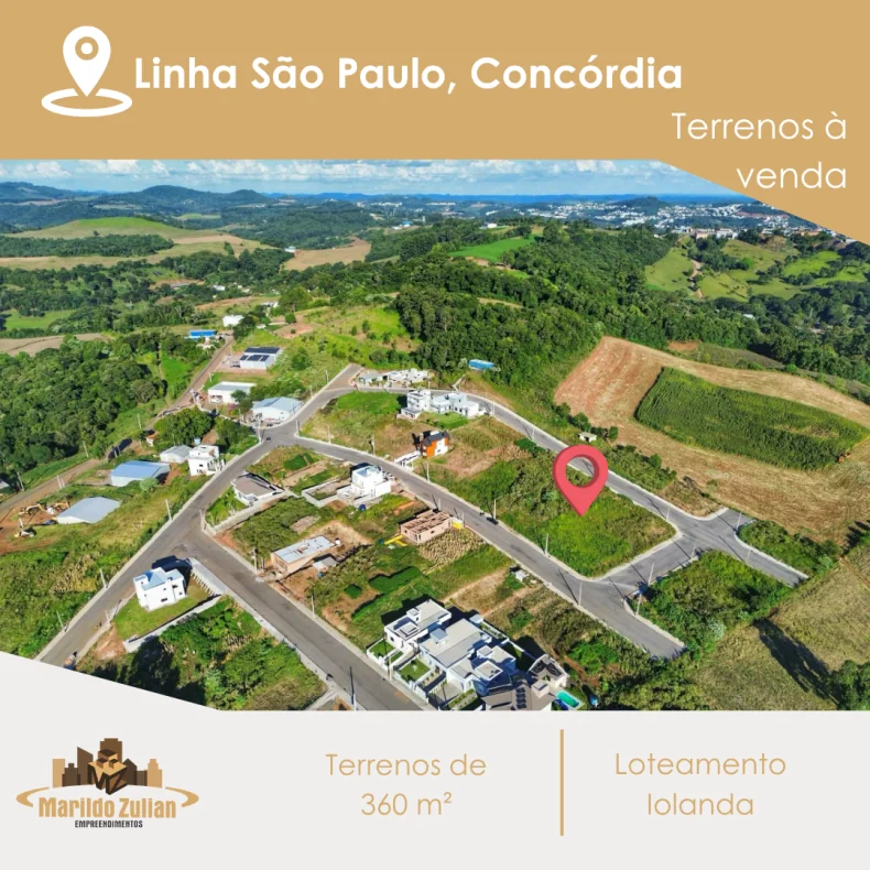  Terrenos no Loteamento Iolanda em Linha São Paulo
