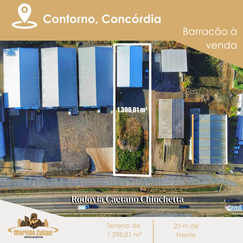  Barracão à Venda para sua Empresa ou Investimento!
