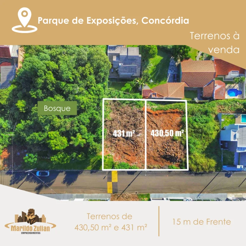  Terrenos à venda no Parque de Exposições!   