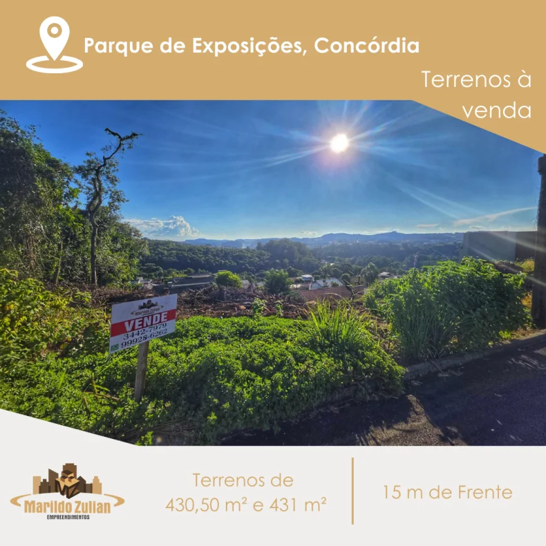  Terrenos à venda no Parque de Exposições!   