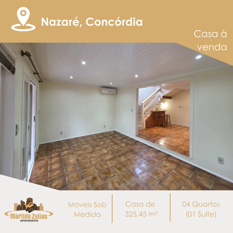   Casa com área construída de 325,45 m²  - Bairro Nazaré
