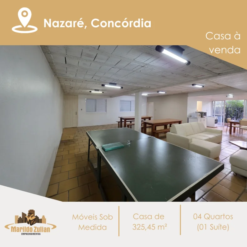   Casa com área construída de 325,45 m²  - Bairro Nazaré