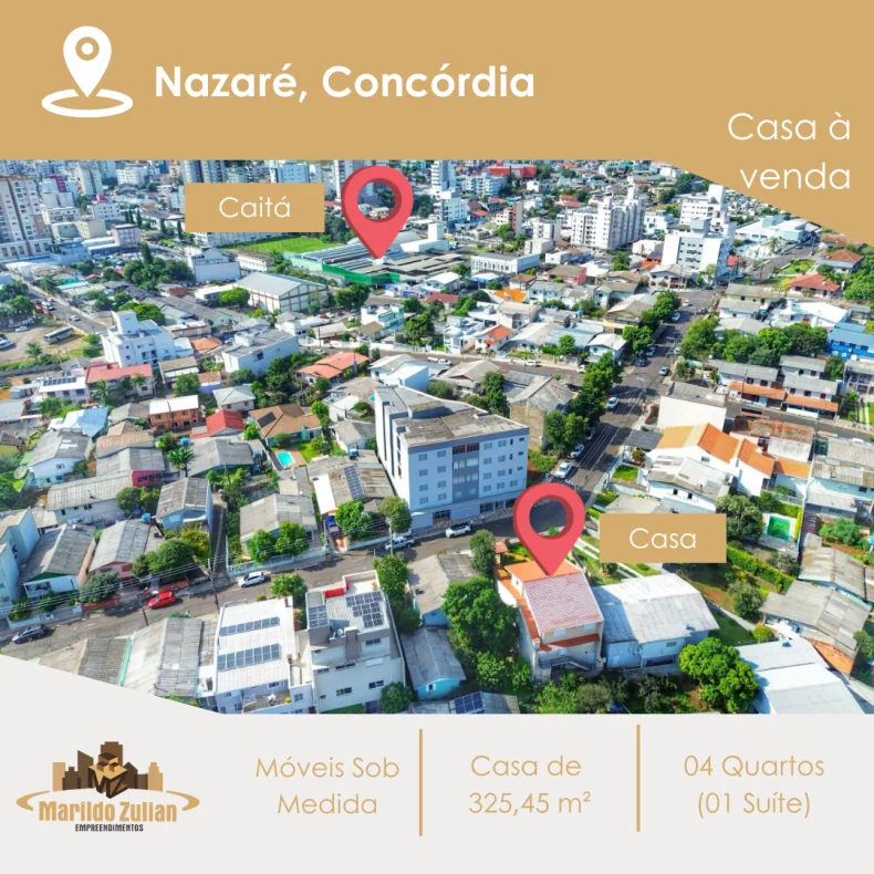   Casa com área construída de 325,45 m²  - Bairro Nazaré