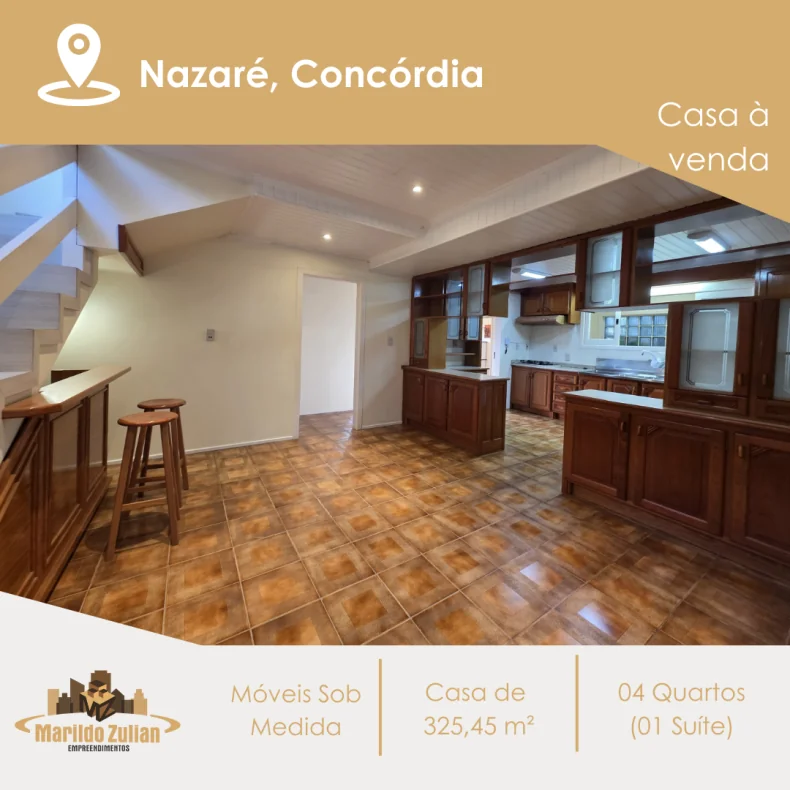   Casa com área construída de 325,45 m²  - Bairro Nazaré