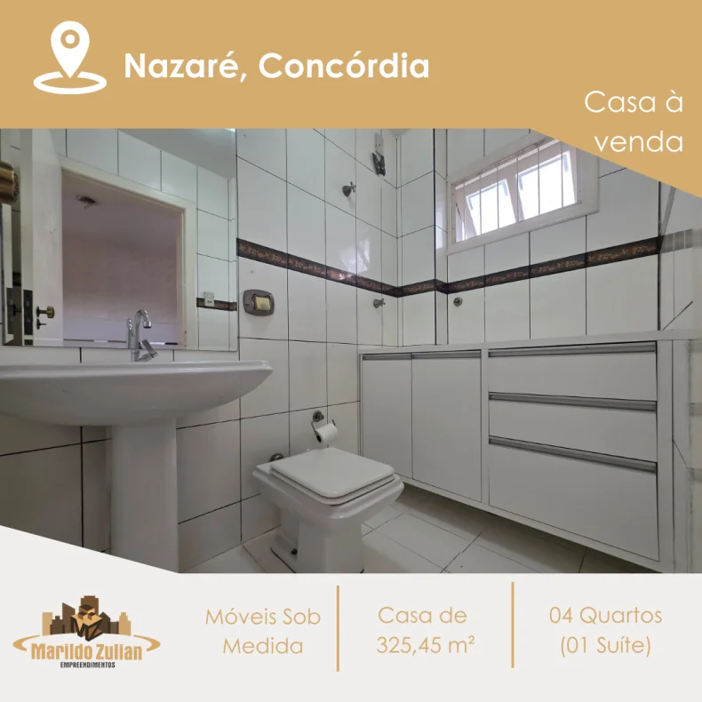   Casa com área construída de 325,45 m²  - Bairro Nazaré
