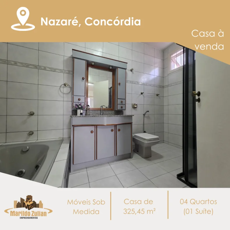   Casa com área construída de 325,45 m²  - Bairro Nazaré