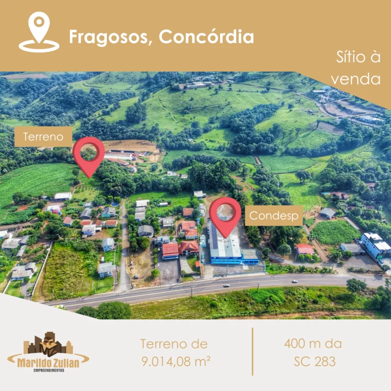  TERRENO À VENDA EM FRAGOSOS A 8KM DO CENTRO 