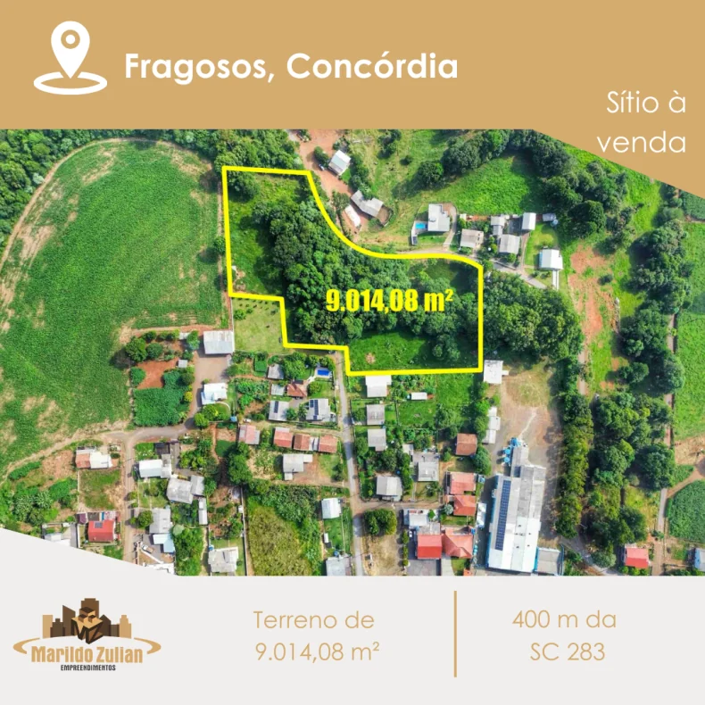  TERRENO À VENDA EM FRAGOSOS A 8KM DO CENTRO 