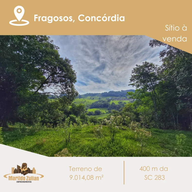  TERRENO À VENDA EM FRAGOSOS A 8KM DO CENTRO 
