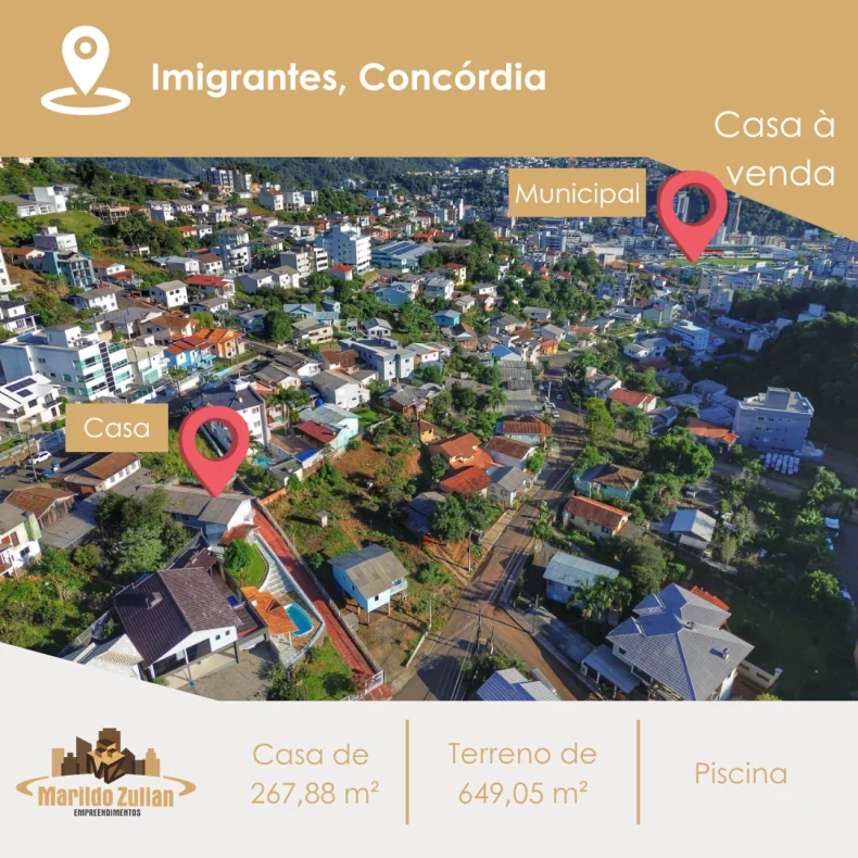  Casa à venda no Bairro Imigrantes