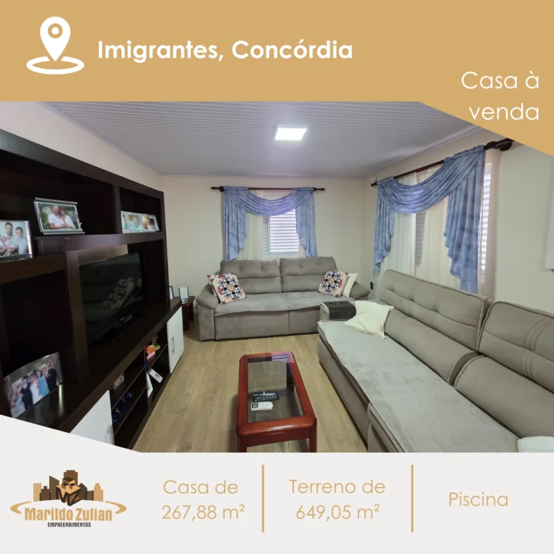  Casa à venda no Bairro Imigrantes