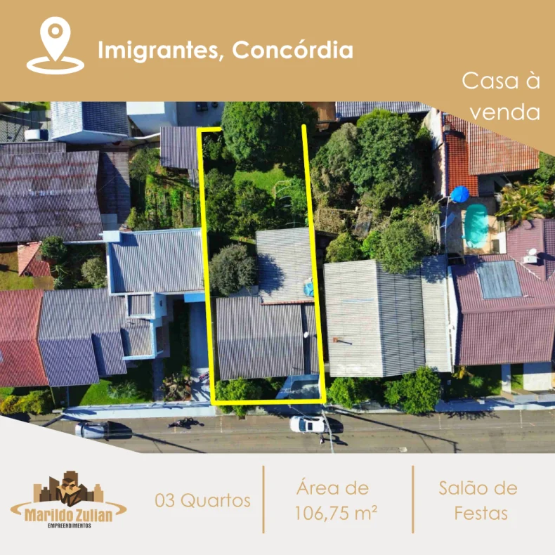  Casa à venda no Bairro Imigrantes! 