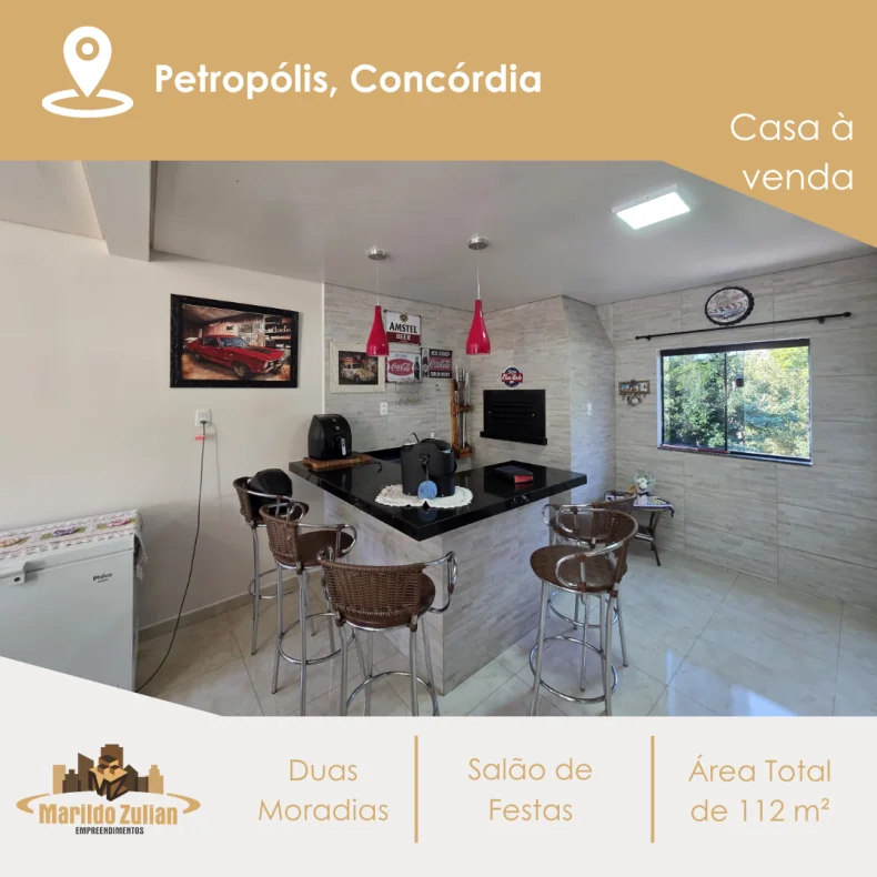 Casa com Duas Moradias à Venda – Bairro Petrópolis