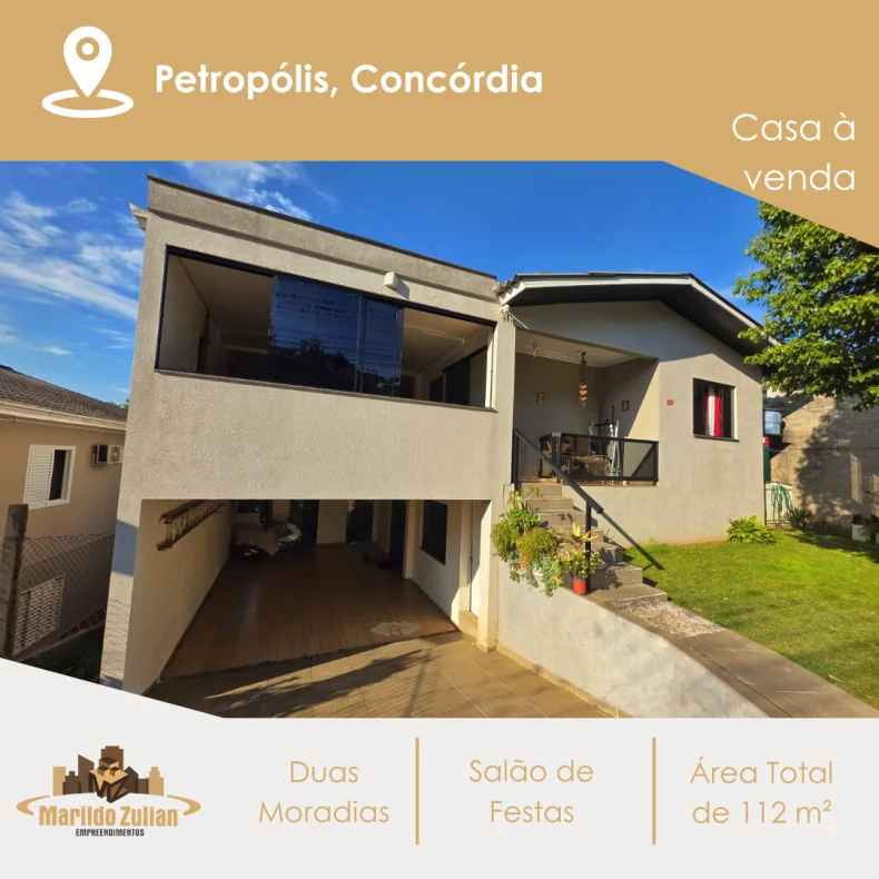 Casa com Duas Moradias à Venda – Bairro Petrópolis
