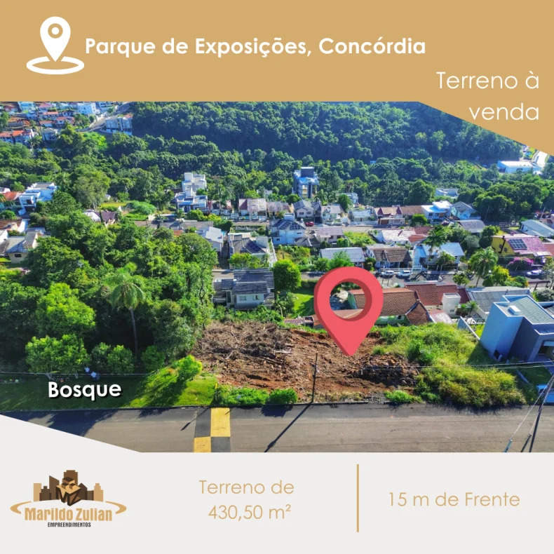  Terreno à venda no Parque de Exposições! 