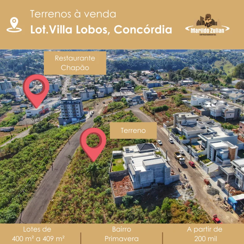 Terrenos à Venda no Loteamento Villa Lobos
